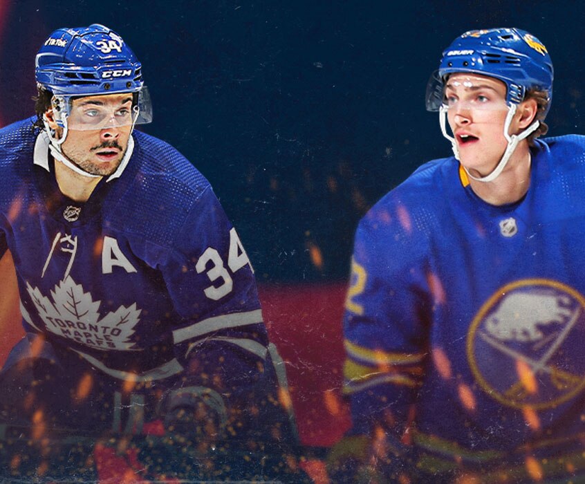 NHL News on X: Buffalo #Sabres and Toronto Maple Leafs reveal jerseys for  the 2022 #HeritageClassic game on March 13 in Hamilton. #LeafsForever   / X