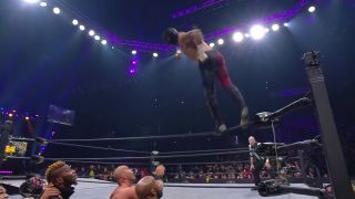 FULL GEAR: Rey Fenix takes down two tag teams and catches some air