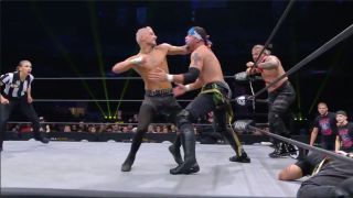 Darby Allin hands out coffin drops